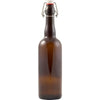 Bottle 750ml Amber 2-Way Bottle (Cap or Swing Top) Case 12