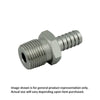 Hose Stem Stainless - 3/8" MPT x 1/4" Barb