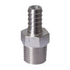 Stainless Nipple 1/2 in. MPT x 3/8 in. Barb
