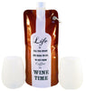 Wine on the Go Flask and Cups